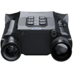 Pard Harrier Thermal Binocular 640-35 w/LRF, black and gray front view with dual lenses and buttons