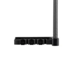 Pure Archery Group TightSpot Airlock 4 Arrow Quiver, black side view with upright mounting bar