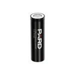 Pard 21700 Battery, upright black cylindrical battery with white branding