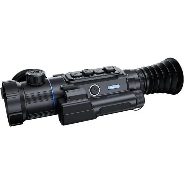 Pard Ocelot Thermal Imaging Rifle Scope with LRF 640-50, black right-side view with eyecup