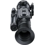 Pard Ocelot Thermal Imaging Rifle Scope, black angled front view with eyecup and controls