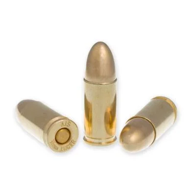 Patriot Sports LLC Patriot Sports Brass Case Handgun Ammunition 9mm Luger 124gr FMJ 1148 fps 50/ct