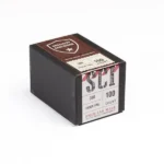 Specialty Cartridge .355 380 100GR FMJ Bullets, angled view of black 100-count box
