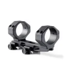 Rubicon Precision Manufacturing RPM Delta 34mm Cantilever Mount, black angled view with two rings