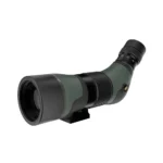 German Precision Optics Passion APO spotting scope in angled side view with green body and black eyepiece