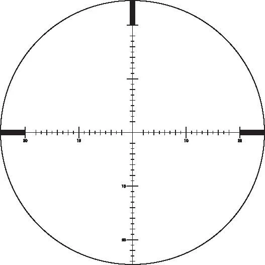 primary-44996 German Precision Optics GPO Spectra 6x Rifle Scope 4.5-27x50i 30mm MOAi Illum. Black