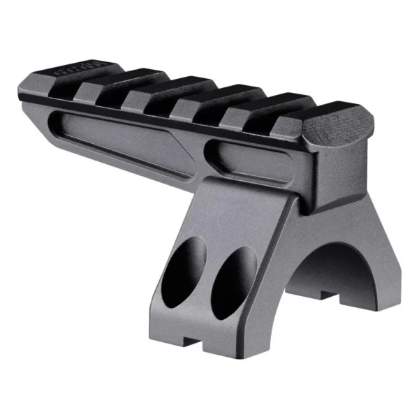 Rubicon Precision Manufacturing RPM 35mm High Rail Cap Diving Board, black angled view