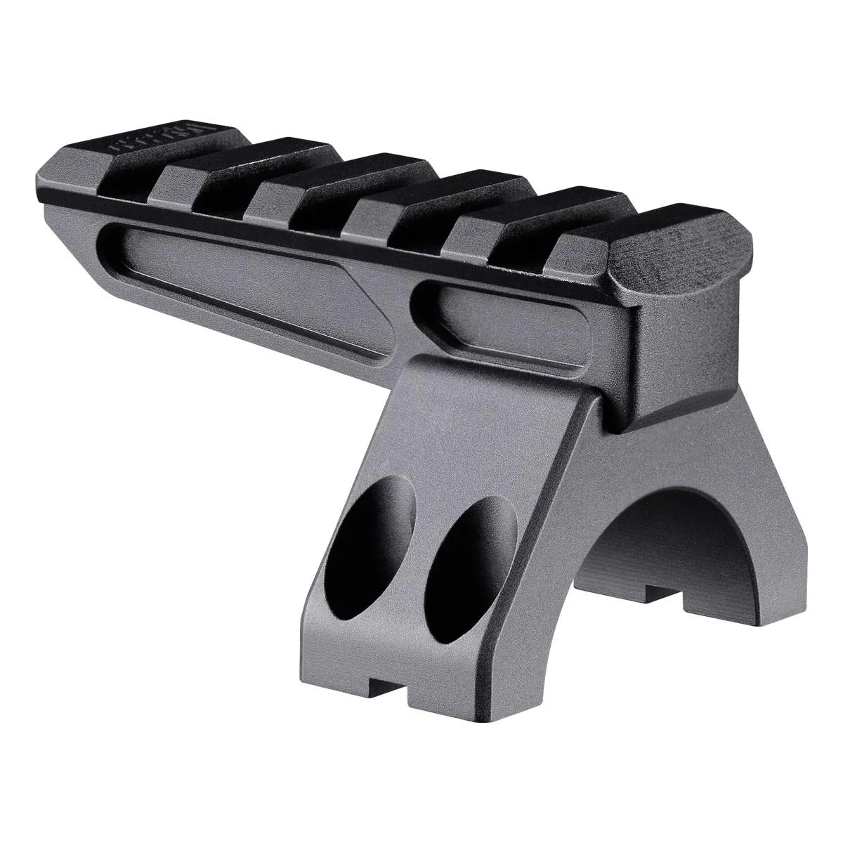 primary-45049 Rubicon Precision Manufacturing RPM 35mm High Rail Cap Diving Board, black angled view