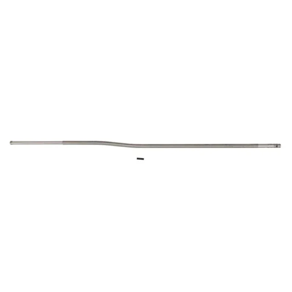 One Horse Gas Tube Mid Length silver tube in side view with bent end
