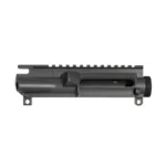 One Horse AR-15 A3 Stripped Upper Receiver Black, left-side view with top rail