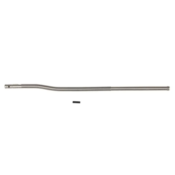 One Horse Gas Tube Pistol Length silver bent tube with small black roll pin, side view