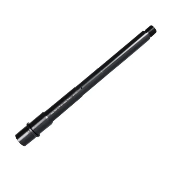 One Horse Pistol Gas Barrel, black angled view with threaded muzzle and stepped profile