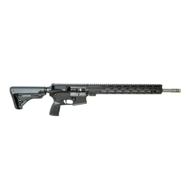One Horse OH-15 black rifle, right-side view with long handguard and adjustable stock
