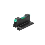 Wilson Combat Ruger GP100 Fiber Optic Handgun Sight Front Green .275, black angled view with green insert