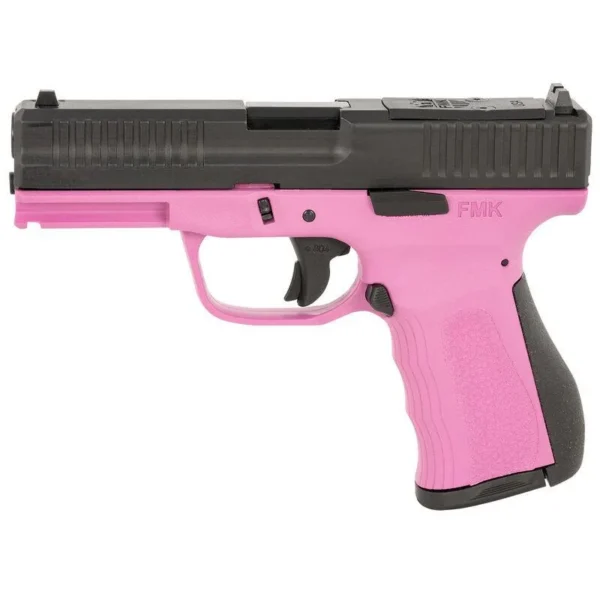 FMK Firearms Inc. FMK Mach 9 Handgun 9mm Luger 10rd Magazine(1) 4" Barrel Optic Ready Pink Frame