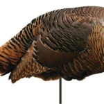 Montana Decoy Co Spring Fling Hen Decoy, right-side view of brown turkey decoy on stake