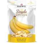 Readywise Simple Kitchen Bananas, white and yellow stand-up pouch with bananas pictured on front