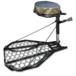 Gsm MEGA COMBAT HANG-ON, black mesh platform with camouflage padded seat