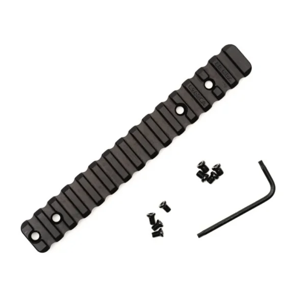 Area419 Area 419 Rem 700SA scope rail, black top view with screws and hex key