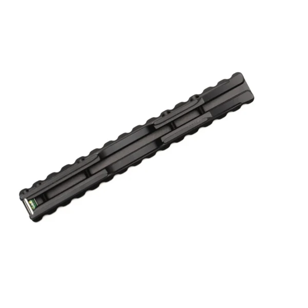 Area419 CZ455 1913 Improved Scope Rail, angled view of black rail with multiple slots
