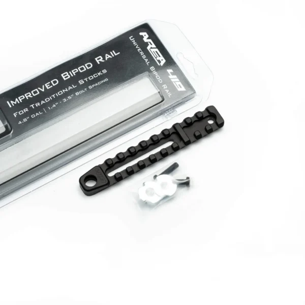 Area419 Area 419 Improved Bipod Rail, black 10-slot rail with packaging and mounting hardware