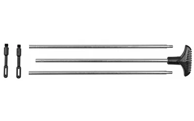 Hoppe's HOPPES 3PC ALUMINUM ROD SHTGN silver rod sections with black handle and adapters
