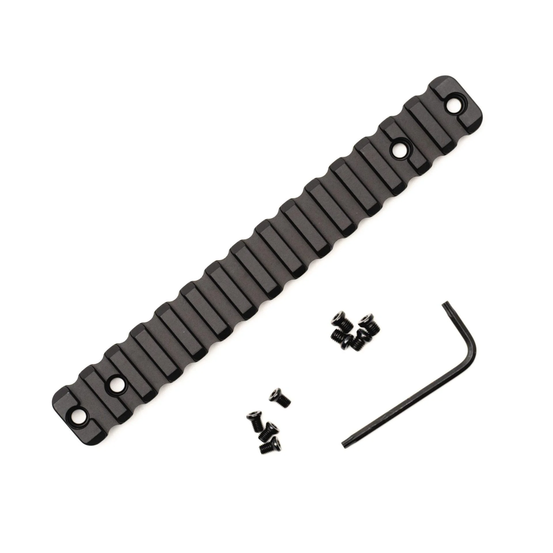 primary-45264 Area419 Rem 700LA 1913 Improved Scope Rail black, top view with screws and hex key
