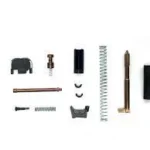 Shadow Systems Slide Completion Kit, assorted black and metallic parts arranged in rows
