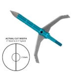 Rock Ridge Outdoors Dead Ringer Great White Broadhead 100/125 Grain 2.5" Cut Blue