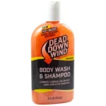 Dead Down Wind Orange Pearl Body Wash & Shampoo, orange bottle with white cap, front view