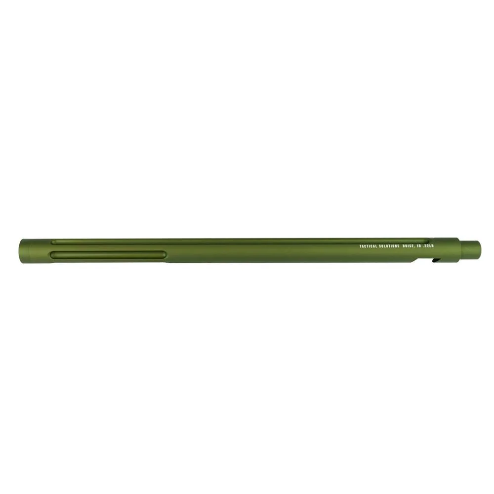primary-45316 Tactical Solutions X-Ring Barrel for 10/22 Rifles 1/2x28 Threaded Matte OD Green