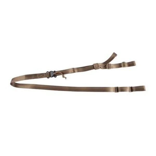 Viking Tactics VTAC Original Sling, coyote brown sling laid flat with adjustment buckles