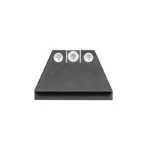Night Fision Suppressor Height Night Sight Set, black sight with three white dots