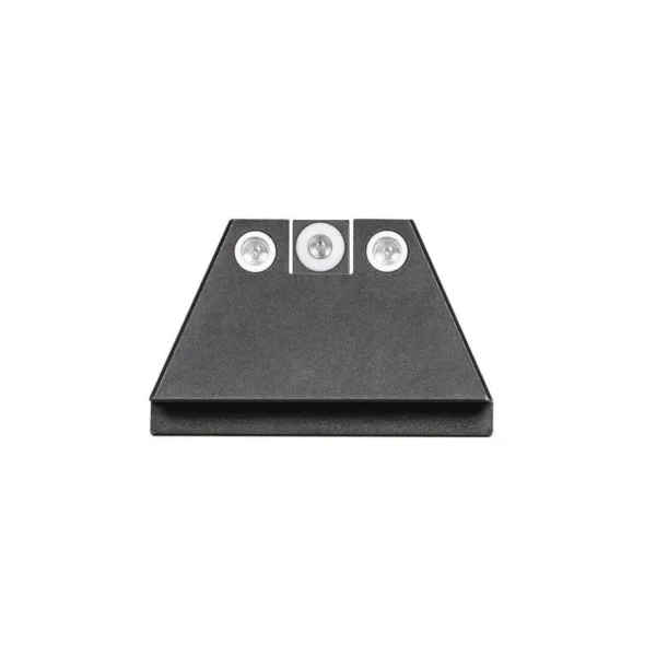 Night Fision Suppressor Height Night Sight Set, black sight with three white dots