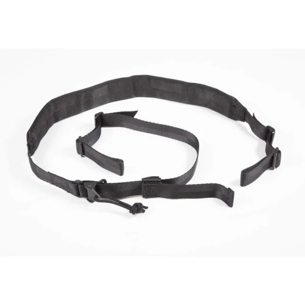 Viking Tactics VTAC Wide Padded Sling Black laid out with buckles and adjustment straps