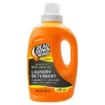 Dead Down Wind Laundry Detergent Unscented, front view of orange handled bottle
