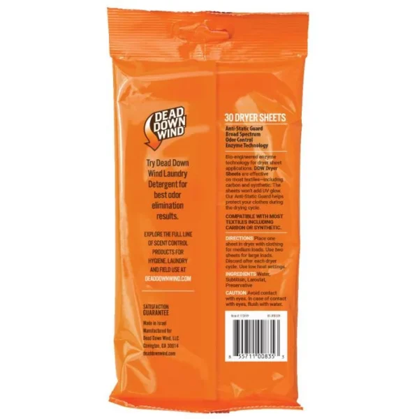 Dead Down Wind DBA Arcus Hunting Dead Down Wind Dryer Sheets Value Pack 30/ct