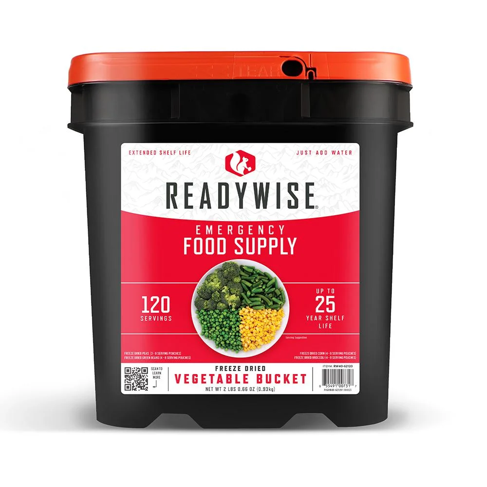 primary-45378 ReadyWise Company Readywise Freeze Dried Vegetable Bucket 120 Servings