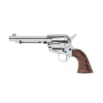Standard MFG Co LLC Standard Manufacturing SAA Nickel Revolver .45 Colt 6rd Capacity 5.5" Barrel 2 Piece Grip