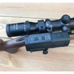 Browning Aspect Cam Scope Mount, right-side view fitted beneath a black rifle scope