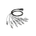 Rig'Em Right Xtreme Texas Rigs, coiled black lines with multiple weights and clips