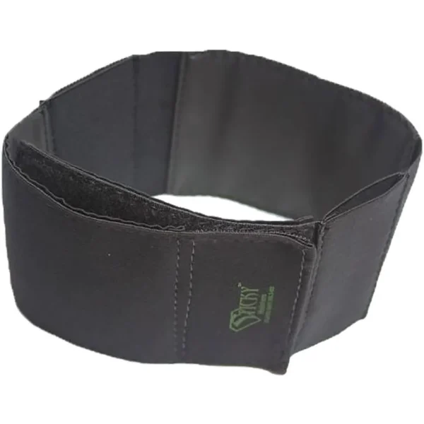 Sticky Holsters Guard Her Belt black wraparound belt with wide front panel