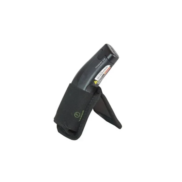Sticky Holster OWB Holster for TASER Bolt, black angled view with belt clip