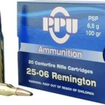 TRZ Trading Inc. PPU Rifle Ammunition .25-06 Rem 100 gr PSP 3230 fps 20/ct