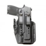 Henry Holsters Floodlight IWB X300 charcoal gray holster with belt clips and pistol inserted
