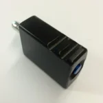 Masterpiece Arms Rotating Barricade Stop, angled black block with ridged top and silver pin