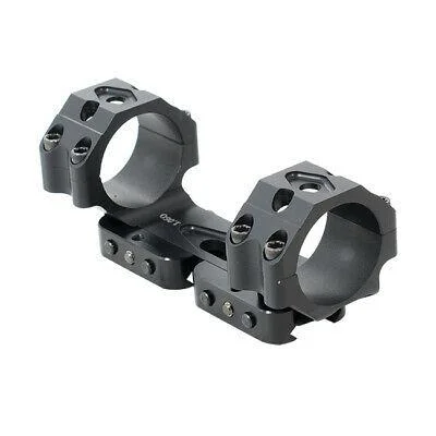 Masterpiece Arms MPA Bolt Action Scope Rings, black angled view of two rings joined by a base