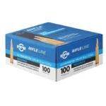 TRZ Trading Inc. PPU Rifle Ammunition Megapack in a blue and white box, angled front view