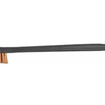Hoppe's HOPPES Phos BRNZ Utility BRSH, side view of black handle with bronze bristles