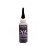 Wilson Combat Ultima-Lube II Oil dark bottle with white nozzle and black pointed cap